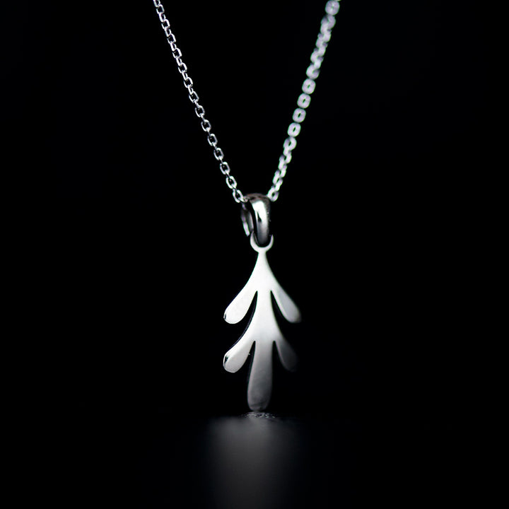 acanthus necklace rhodium plated silver925