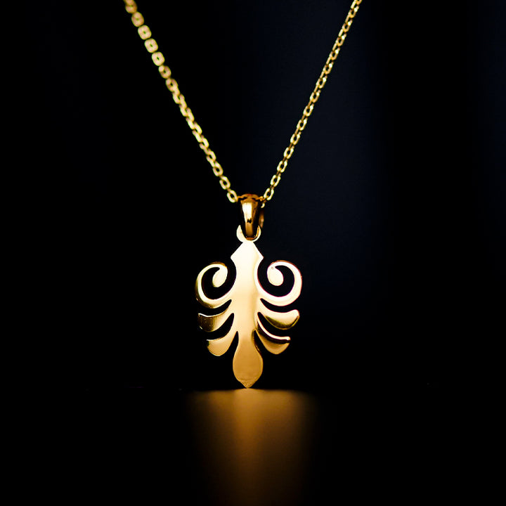 antheon necklace 24k gold plated silver925