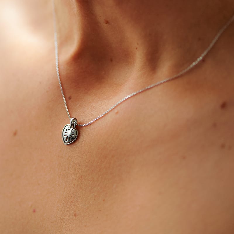 erantheon necklace rhodium plated silver925