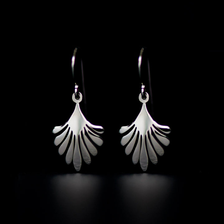 lonicera drop earrings rhodium plated silver925