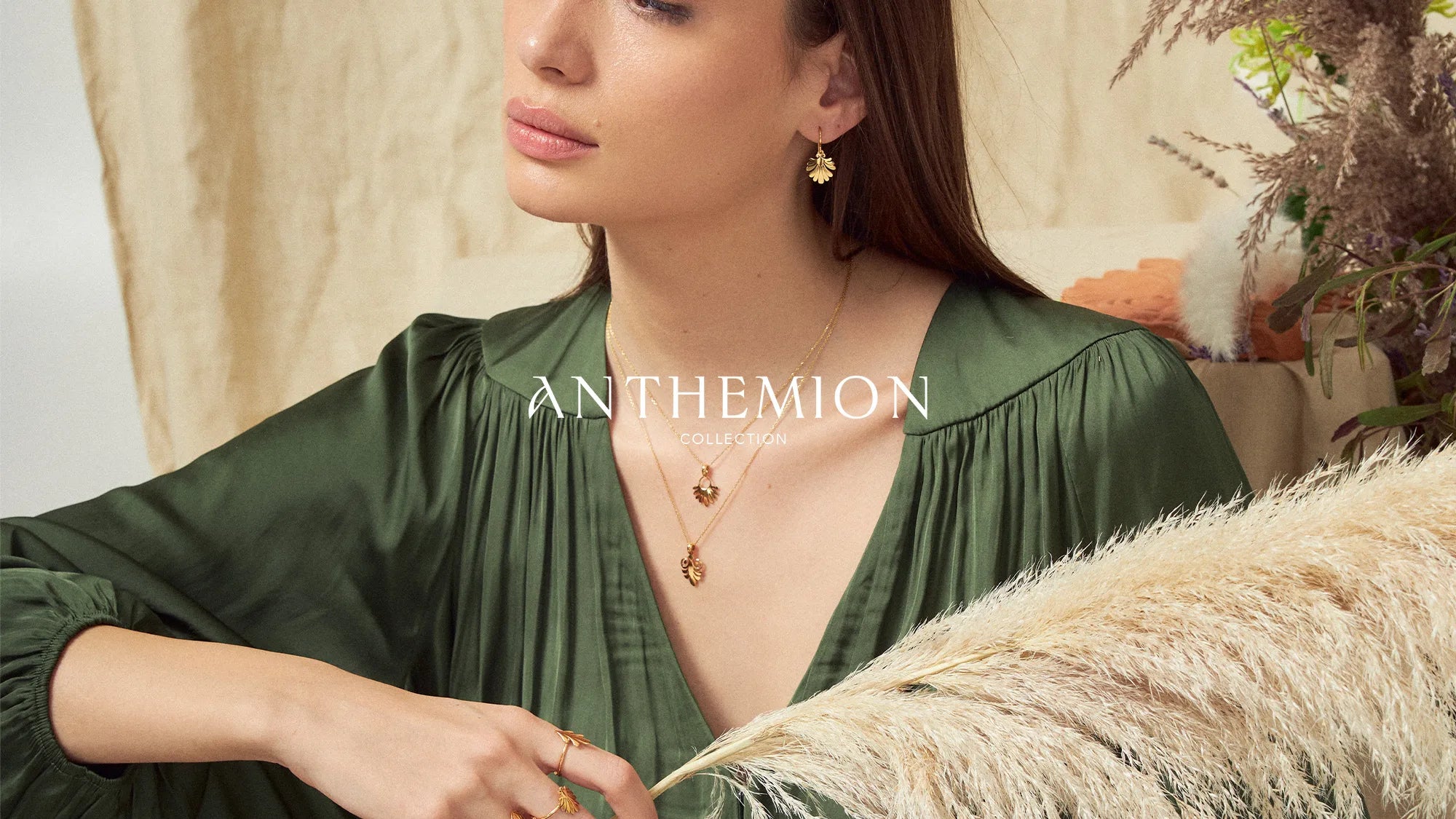 Anthemion collection handmade jewelry