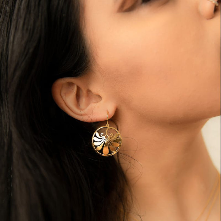 Antheon Shield Drop Earrings