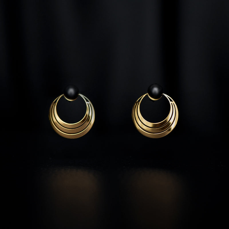 HELIOS & SELENE STUD EARRINGS
