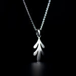 acanthus necklace rhodium plated silver925