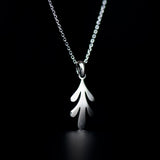 acanthus necklace rhodium plated silver925