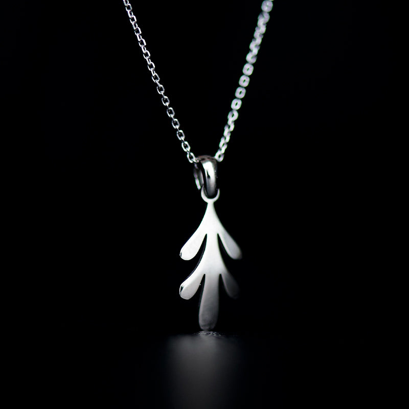 acanthus necklace rhodium plated silver925