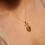 acron necklace 24k gold plated silver925