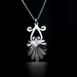 acron necklace rhodium plated silver925