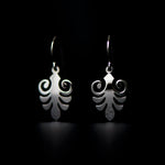 antheon drop earrings rhodium plated silver925