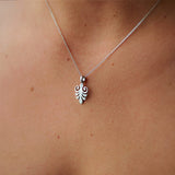 antheon necklace rhodium plated silver925