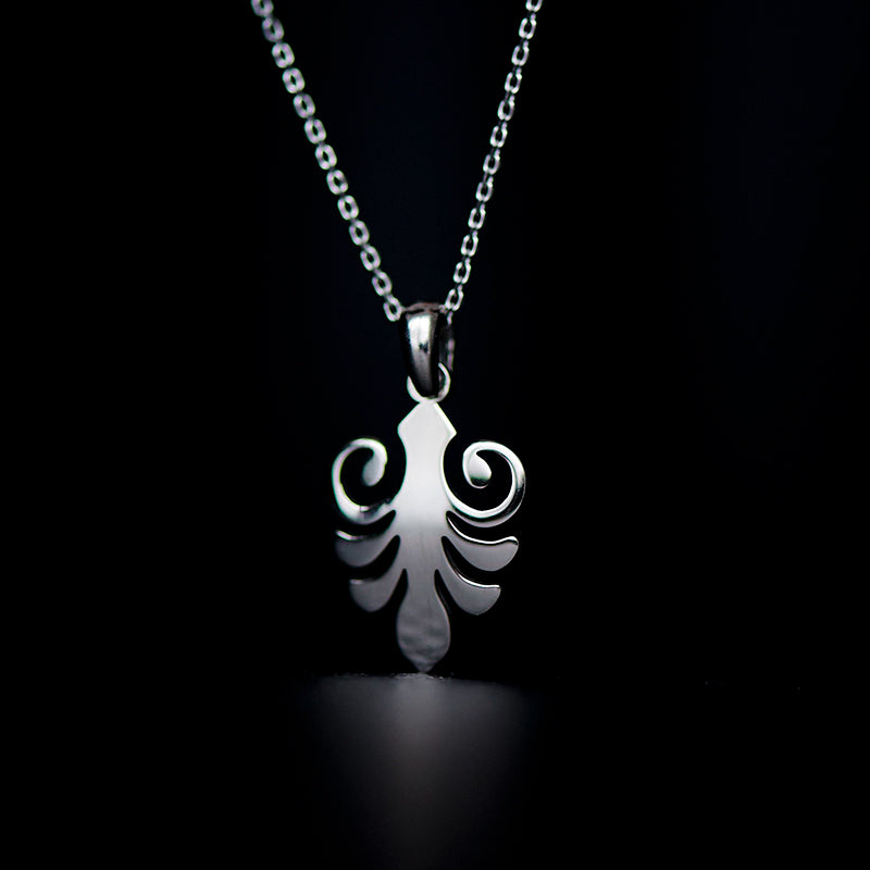 antheon necklace rhodium plated silver925