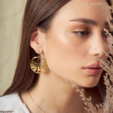 ANNTHEON SHIELD DROP EARRINGS