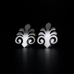 antheon stud earrings rhodium plated silver925