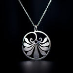 antheon shield necklace rhodium plated silver925