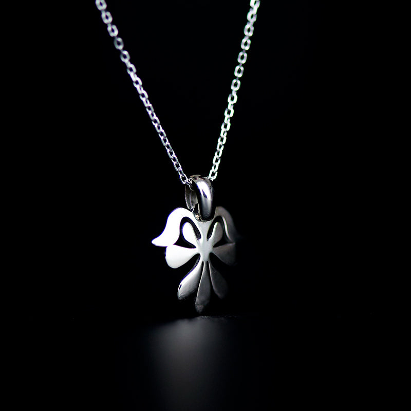 anthos necklace rhodium plated silver925
