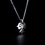 anthos necklace rhodium plated silver925