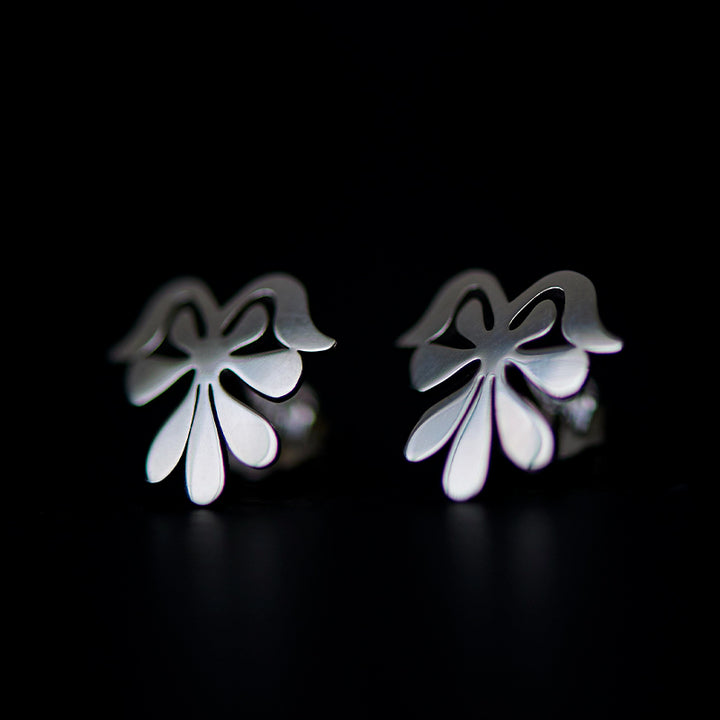 anthos stud earrings rhodium plated silver925