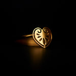 erantheon ring 24k gold plated silver925