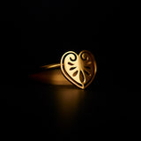 erantheon ring 24k gold plated silver925