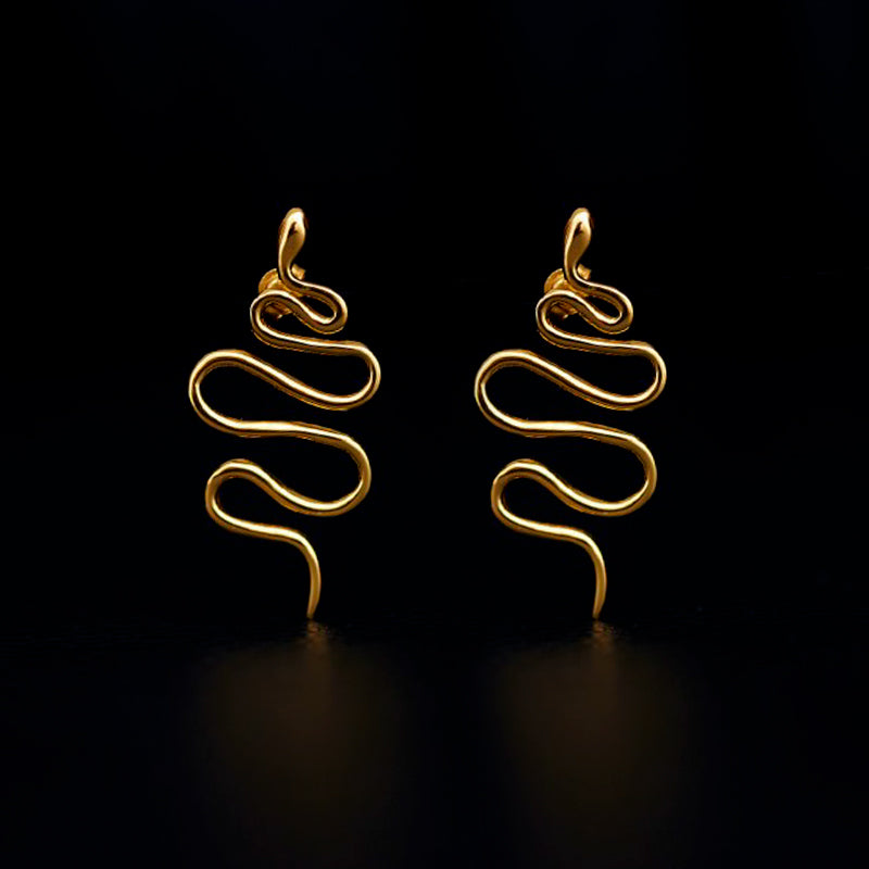 evoe stud earrings 24k gold plated silver925