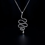 evoe necklace rhodium plated silver925