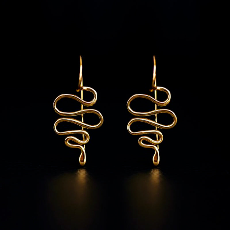 evoe hook earrings 24k gold plated silver925