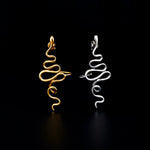 hues attes ear cuff 24k gold rhodium plated silver925