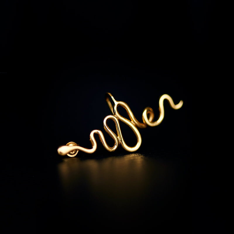 hues attes ear cuff 24k gold plated silver925
