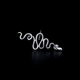 hues attes ear cuff rhodium plated silver925