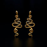 hues attes stud earrings 24k gold plated silver925