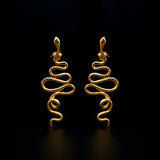hues attes stud earrings 24k gold plated silver925