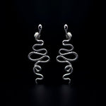 hues attes stud earrings rhodium plated silver925