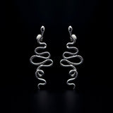 hues attes stud earrings rhodium plated silver925