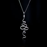 hues attes necklace rhodium plated silver925