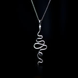 hues attes necklace rhodium plated silver925