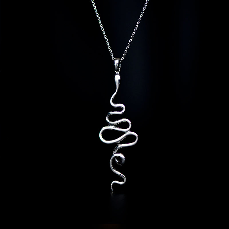 hues attes necklace rhodium plated silver925