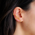 hues attes ear cuff 24k gold plated silver925