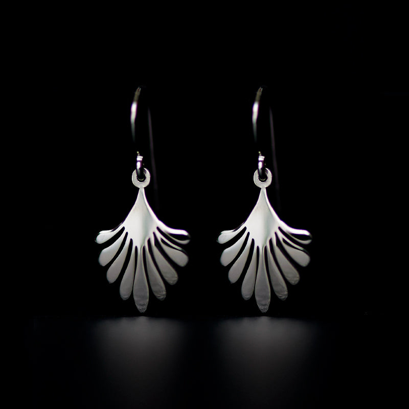 lonicera drop earrings rhodium plated silver925