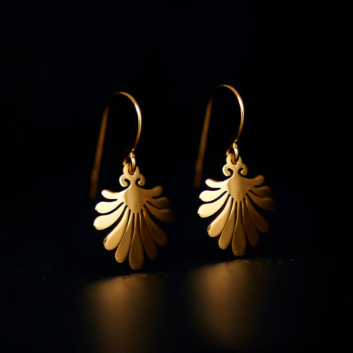 mollis drop earrings 24k gold plated silver925