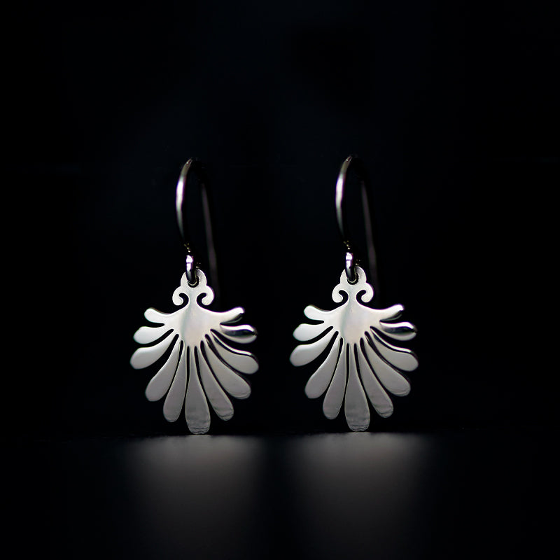 mollis drop earrings rhodium plated silver925