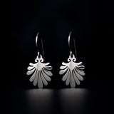mollis drop earrings rhodium plated silver925