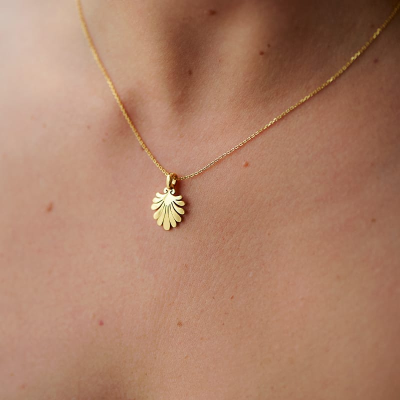mollis necklace 24k gold plated silver925