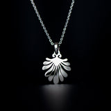 mollis necklace rhodium plated silver925