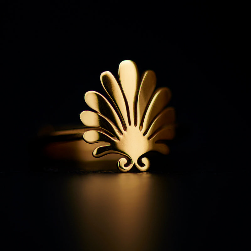 mollis rings 24k gold plated silver925
