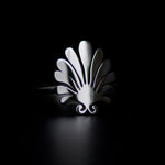 mollis rings rhodium plated silver925
