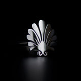 mollis rings rhodium plated silver925