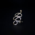 ophis ring rhodium plated silver925