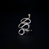 ophis ring rhodium plated silver925
