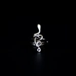 saboi ring rhodium plated silver925