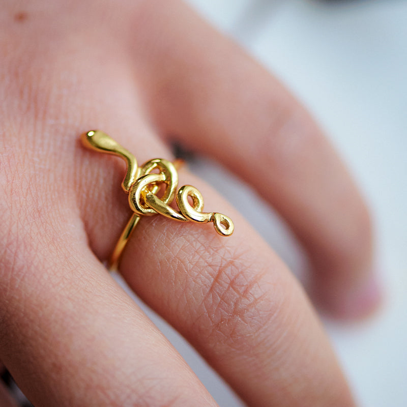 saboi ring 24k gold plated silver925